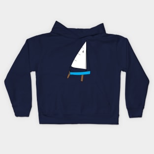 Penguin Dinghy Sailboat Kids Hoodie